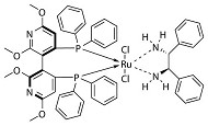 Dichloro[(R)-(+)-2,2',6,6'-tetramethoxy-4,4'-bis(diphenylphosphino)-3, 3'-bipyridine][(1R,2R)-(+)-1,2-diphenylethylenediamine]ruthenium (II)